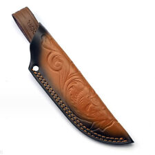 1Pcs Cowhide Leather Straight Knife Sheath Scabbard Case Outdoor Belt Loop Tool picture