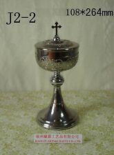 Stainless Steel Ciborium Chalice with Cross Lid for  Mass 10.39