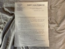 1918 Spanish Flu Influenza Liberty Loan Committee Letter Federal Reserve PA picture