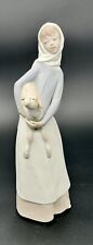 Large Retired Lladro #4584 Shepherdes With a Lamb  Hand Painted Made In Spain EC picture