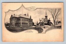 Orange MA-Massachusetts, High School Multi-View Side, c1905 Vintage Postcard picture