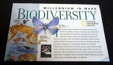 1999 National Geographic Millennium in Maps Biodiversity Map Cartograph picture