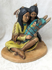 Ceramic Bisque Native American Indian Woman with Children U-Paint picture