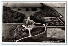 1955 Castle Of Mey Aerial View Highlands Scotland RPPC Photo Posted Postcard picture