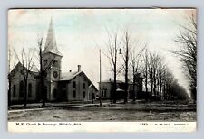 Hillsdale MI-Michigan, Methodist Episcopal Church, Vintage c1911 Postcard picture