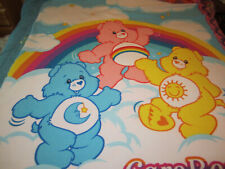 Vintage Care Bears In Clouds Blanket Approx. 74
