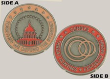 Censys Threat Hunting Exposure Management Challenge Coin M#5 picture