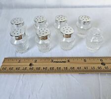 Vintage German 717 Helly 7 Glass Mini Salt & Pepper Shakers Lot Of 7 picture
