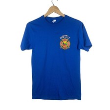 St Cloud Local 4153 Florida Fire Rescue Autism Acceptance T-Shirt Blue S picture