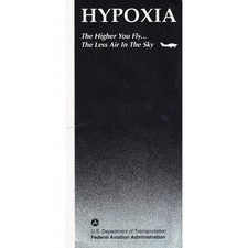 1991 FAA Hypoxia Medical Facts for Pilots Brochure AM-400-91/1 Aviation picture