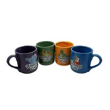 VTG 1999 Rainforest Cafe Coffee Mugs Cups Set of 4 IGGY, CHA CHA, RIO, & TUKI picture