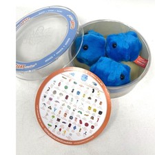 GIANT MICROBES-COMMON COLD PETRI DISH-Stuffed Plush Rhinovirus Sniffles Biology picture