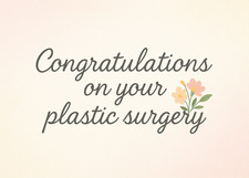 🔥 FUNNY ANONYMOUS PRANK POSTCARD – “CONGRATULATIONS ON YOUR PLASTIC SURGERY 💐” picture