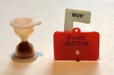 2 Rare Vintage Gumball Charms 1960’s Panic Button & Hourglass Super Cool picture
